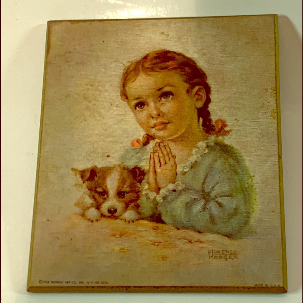 Prayer girl art